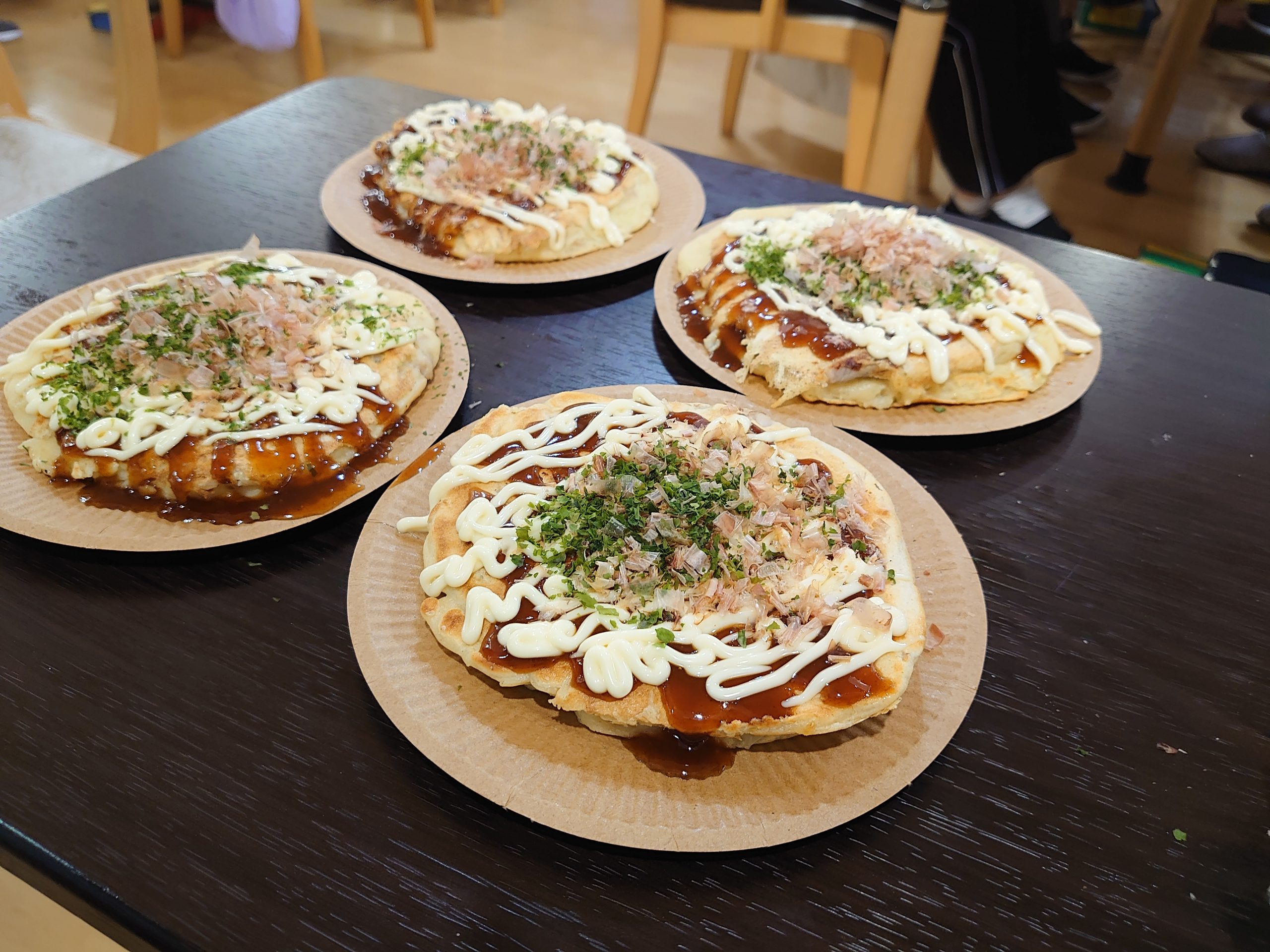 【ふっくらお好み焼きで笑顔いっぱい】リフレア清水村松おやつイベント