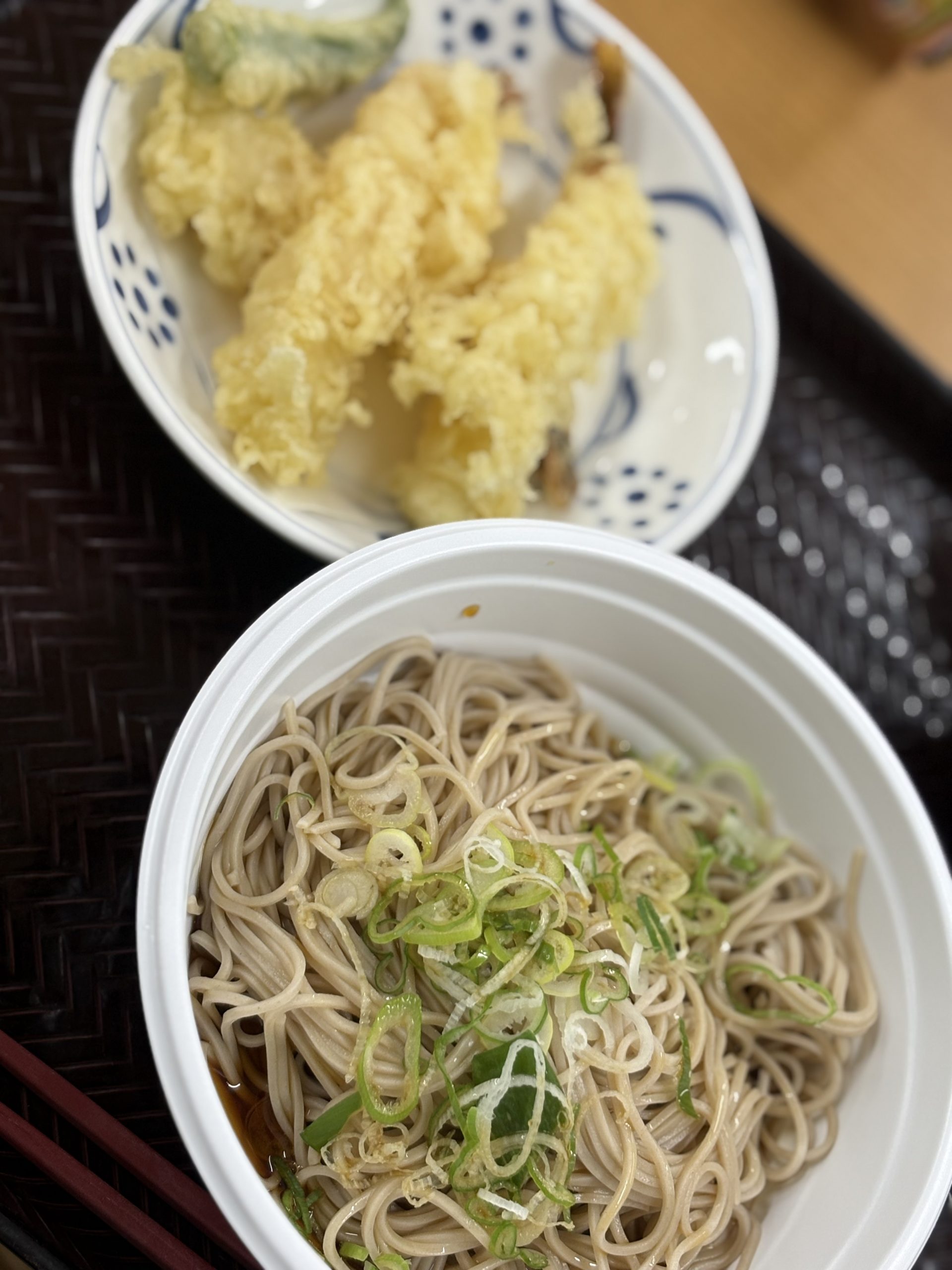 🍤三海老天もり蕎麦🍤