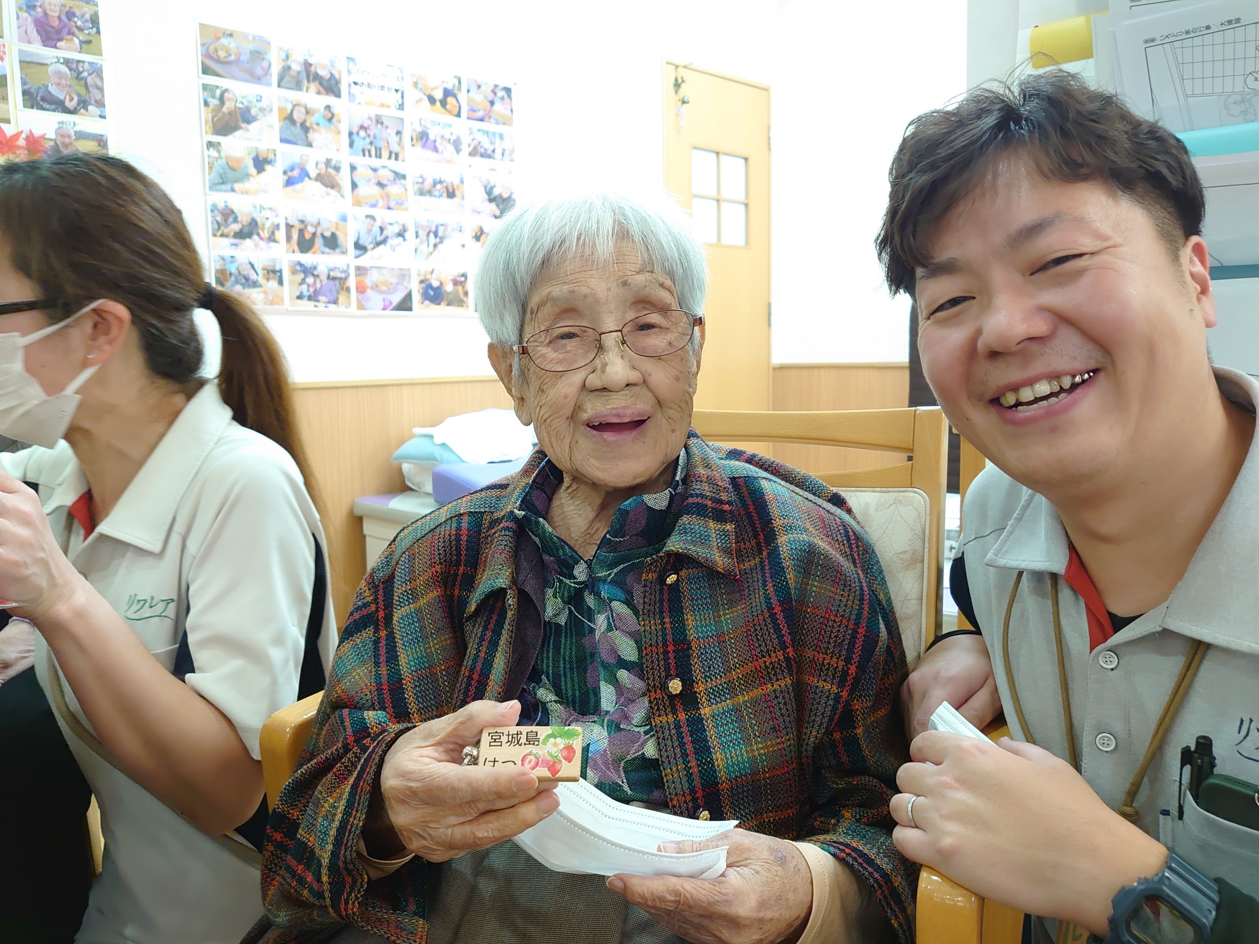 世界に一つの名札キーホルダー作り