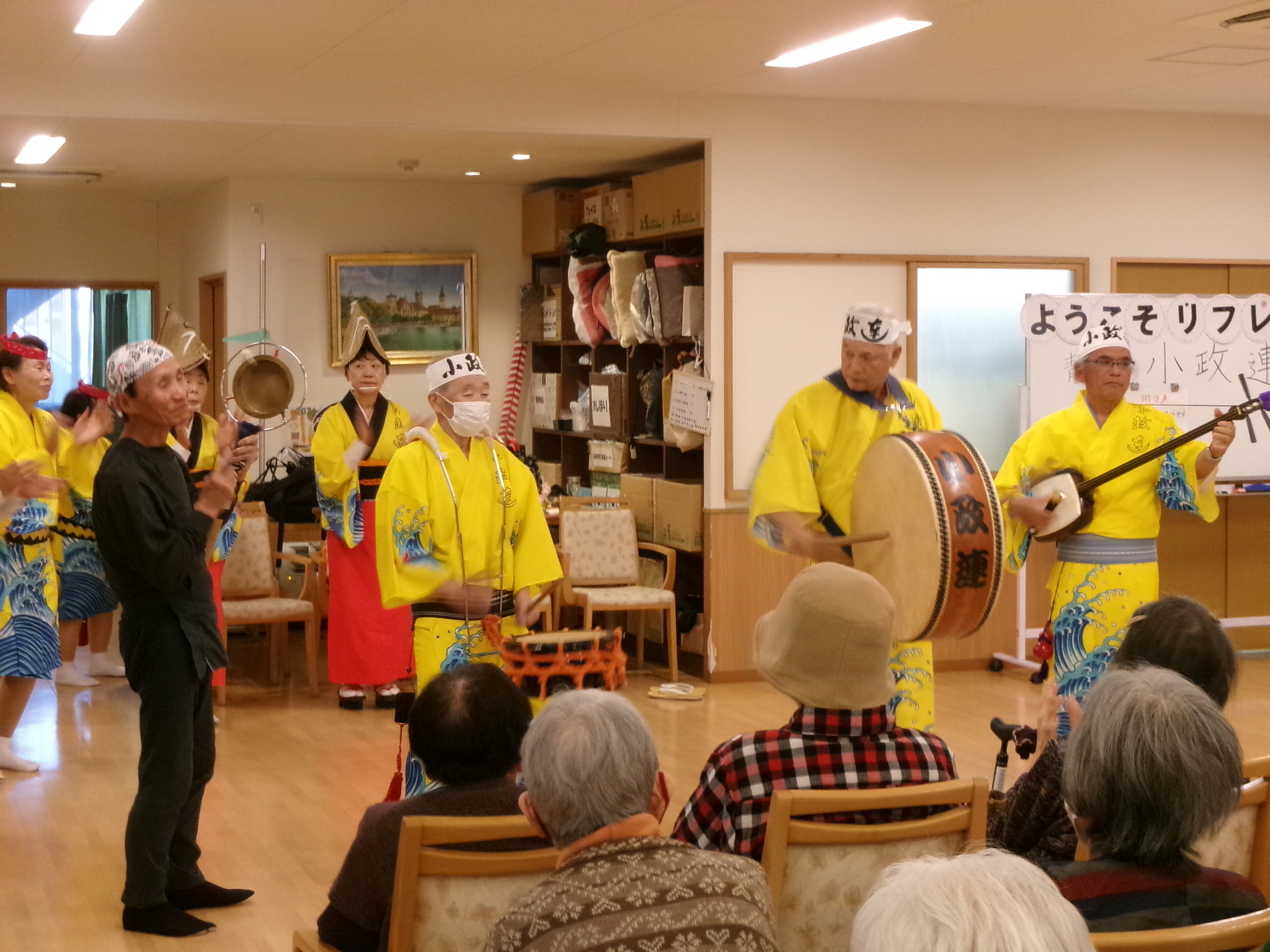 阿波踊りボランティア　小政連様　がやってきました！